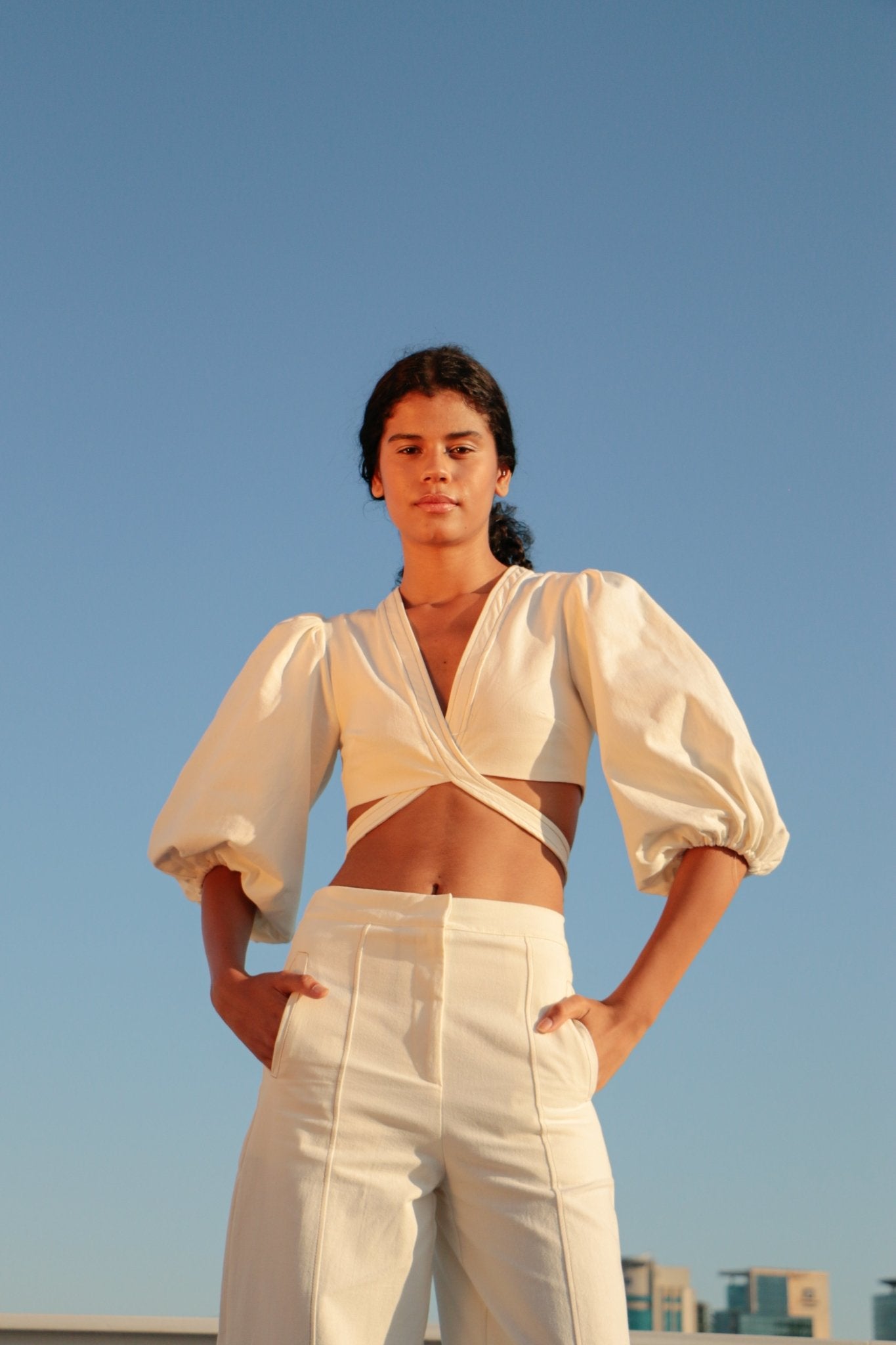 Chloe Pants Natural - The Handloom
